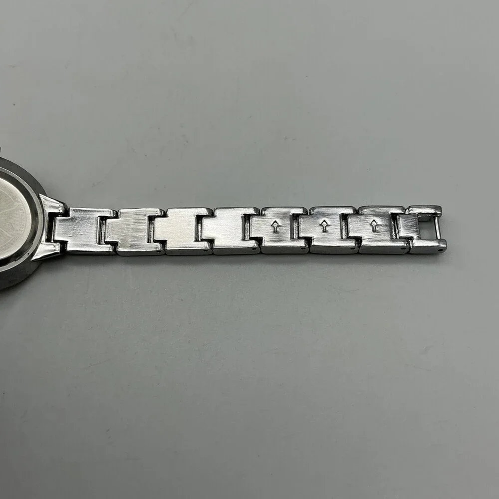 Akribos XXIV Diamond Womens Watch 30mm Two Tone Bracelet New Battery 7.5